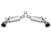 Borla axle back exhaust rear section for 2010 Camaro 6.2L V8, stainless steel, with polished tips and dual outlet design.