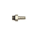 DeatschWerks 6AN ORB male to 5/16-inch triple barb fitting with O-ring, automotive fuel or oil line connector.
