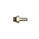 DeatschWerks 6AN ORB male to 5/16-inch triple barb fitting with O-ring, automotive fuel or oil line connector.