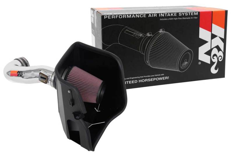 K&N Engineering cold air intake kit for 2019 Chevy Silverado and GMC Sierra 1500 V8 5.3L and 6.2L engines