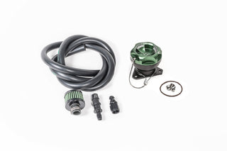 Radium Engineering FCST-X fuel tank refueling kit with direct mount standard fill, featuring hoses and fittings for easy installation.