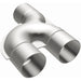 MagnaFlow Smooth Trans Y 2.50-inch stainless steel Y pipe with 90-degree bend for exhaust systems, shown in the image.