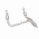MagnaFlow catalytic converter direct fit for GMC Sierra 1500 V6 4.3L model, showcasing the metal exhaust component.