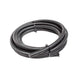 Black Snow 8AN braided stainless PTFE hose for injection pump systems, 15ft length, durable and flexible automotive performance part.