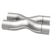 MagnaFlow Smooth Trans X 3/3 X 14 stainless steel X pipe for automotive exhaust systems.
