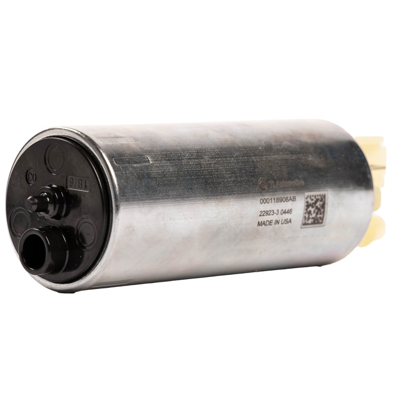 Aeromotive universal diesel in-tank fuel pump with compact design and durable construction for efficient fuel delivery.