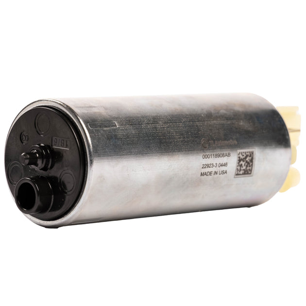 Aeromotive universal diesel in-tank fuel pump with compact design and durable build for efficient fuel delivery.