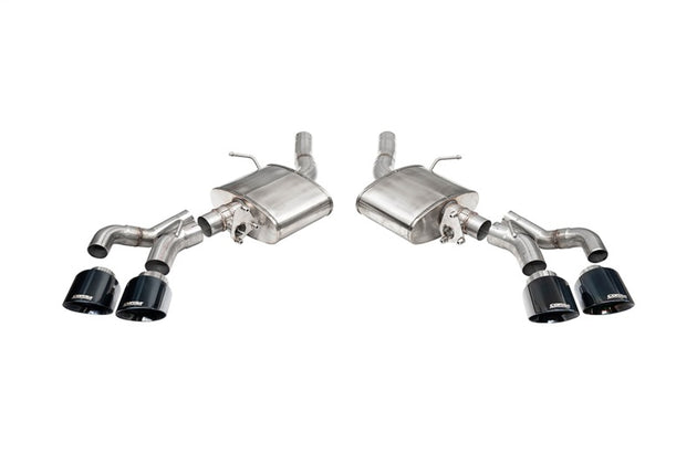 CORSA Performance Corsa 22-25 Caddy CT5-V Blackwing axle-back exhaust with dual 4.5-inch black tips and active exhaust system.