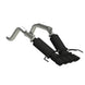 MBRP catback exhaust system for 2014-2019 Chevy Corvette V8 6.2L with black finish and quad dual wall tips, side view image