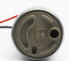 Walbro universal 39/80 flex fuel Hellcat in-tank fuel pump installed in vehicle, showcasing the compact design and connection ports.