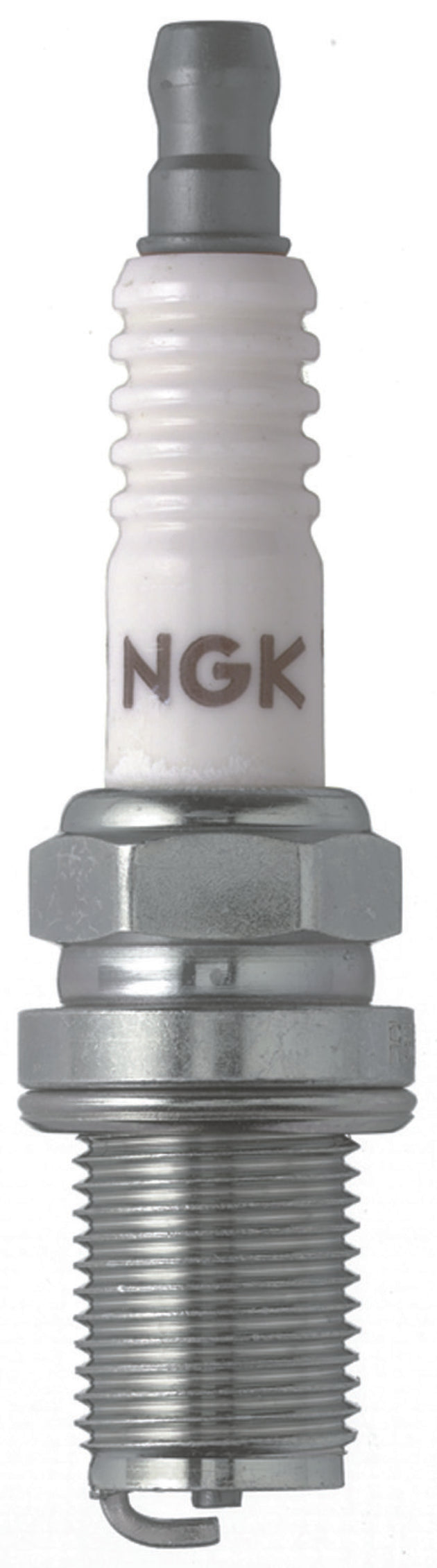 Set of four NGK Racing Spark Plugs with R6601-10 model number, featuring metal tips and ceramic insulators.