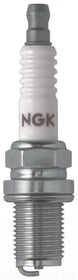 Set of four NGK Racing Spark Plugs with R6601-10 model number, featuring metal tips and ceramic insulators.