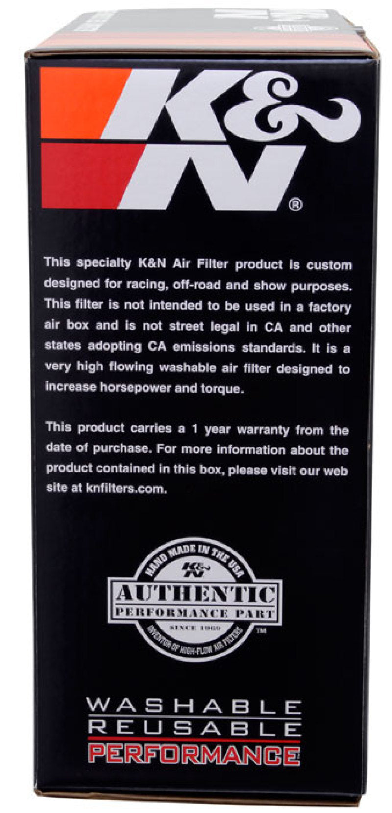 K&N Engineering Flow Control Custom Assembly for 2BBL Holley with check valve, air filter component, direct fit for improved airflow