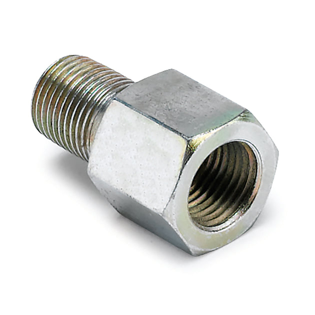 AutoMeter Metric Oil Pressure Adapter gauge fitting for automotive oil pressure monitoring, designed for easy installation.