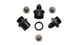 Vibrant inline fuel and oil filter set with three 6AN filters for automotive fuel systems, designed to ensure clean fuel flow.