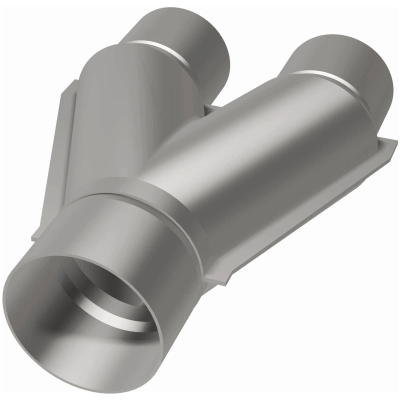 MagnaFlow Y Pipe, 2.5/3 inch diameter, smooth transition, aluminum construction, designed for automotive exhaust systems.