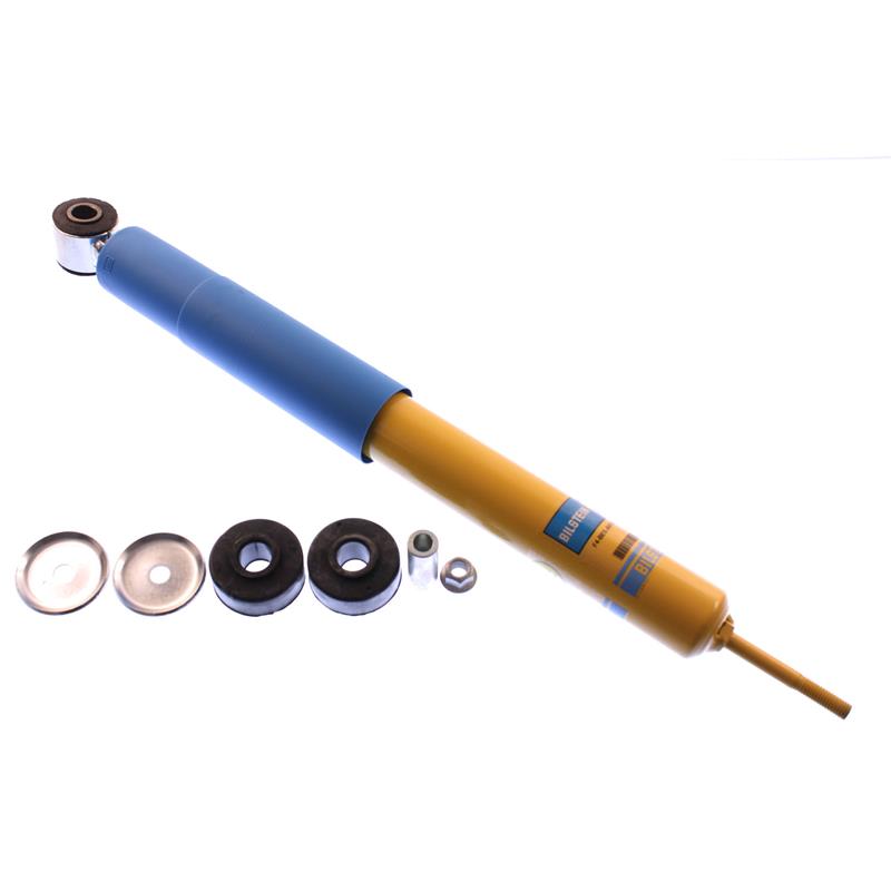 Bilstein B6 Monaco La Palma rear monotube shock absorber for cars, showing the metal shock body with mounting points.