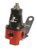 Aeromotive universal bypass fuel pressure regulator with three ports and 3/8 inch NPT fittings, designed for vehicle fuel systems.