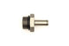 DeatschWerks 8AN ORB male to 5/16 inch male barb fitting with O-ring, used for fuel or fluid line connections.