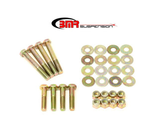 BMR Suspension zinc-plated front upper and lower control arm hardware kit for 70-81 F-Body second-generation models.