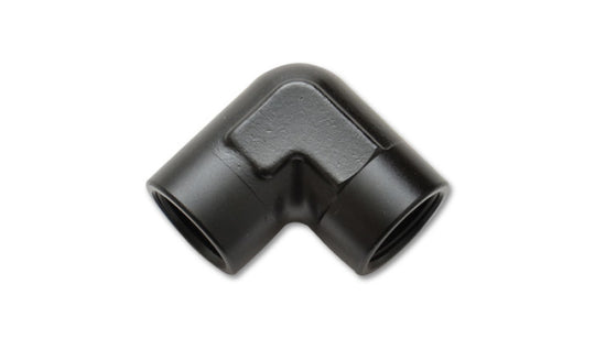 Vibrant 1/2 inch NPT female pipe coupler fitting for plumbing, showing a shiny metal fitting with threaded ends.