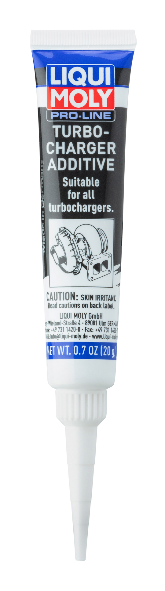 LIQUI MOLY Pro-Line Turbocharger Additive bottle, automotive additive for turbocharger performance and engine protection.