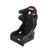 RaceQuip FIA containment racing seat in large size, black with side supports, designed for high-performance motorsport safety.