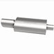 MagnaFlow muffler with tip, model RS 14X5X8, featuring dual 2.25/4 inch inlet and outlet, automotive exhaust system component