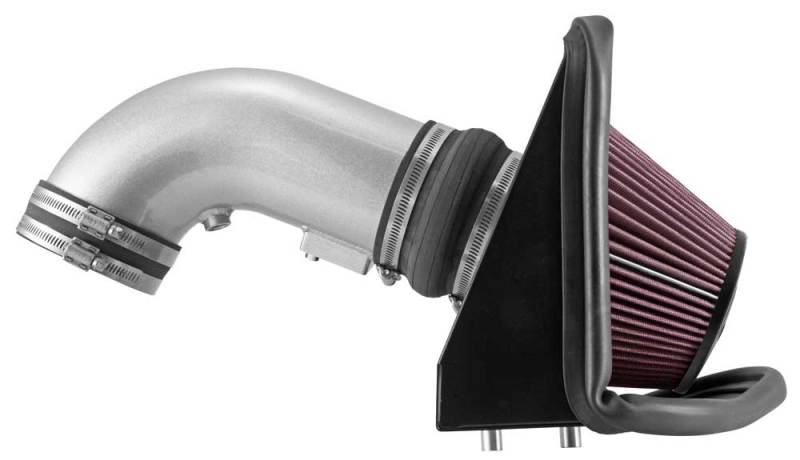 K&N Engineering cold air intake for 2009-2015 Cadillac STS-V 6.2L V8 engine, showing the Typhoon performance intake system.