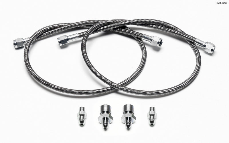 Wilwood brake line kit for 1999-2006 GM 1500/2500 trucks with TC caliper, flexible brake line set for enhanced safety and performance.