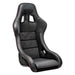 SPARCO QRT-C race seat in black and red carbon fiber with supportive design for high-performance driving.