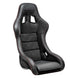 SPARCO QRT-C race seat in black and red carbon fiber with supportive design for high-performance driving.