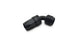 Vibrant -6AN 60-degree elbow hose end fitting showing the metal fitting with a black finish and angled design for automotive use.