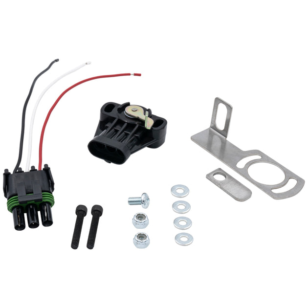 Innovate Motorsports Holley Style 4-Barrel Carburetor Throttle Position Sensor gauge component with 0-5V output.