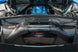 Corvette C8/Z06 carbon fiber air intake trunk panel with polycarbonate from CORSA Performance, showcasing sleek, lightweight automotive accessory.