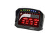 AEM CD-5LG Carbon Logging Digital Dash Display with internal 10Hz GPS and antenna showing gauges and digital readouts.