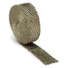 DEI titanium exhaust wrap roll, 1 inch by 15 feet, with textured surface for heat insulation and automotive performance.