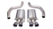 Polished CORSA Performance axle-back exhaust for 2006-2013 Chevrolet Corvette C6 Z06 7.0L V8 showing the shiny exhaust tips.