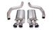 Polished CORSA Performance axle-back exhaust for 2006-2013 Chevrolet Corvette C6 Z06 7.0L V8 showing the shiny exhaust tips.