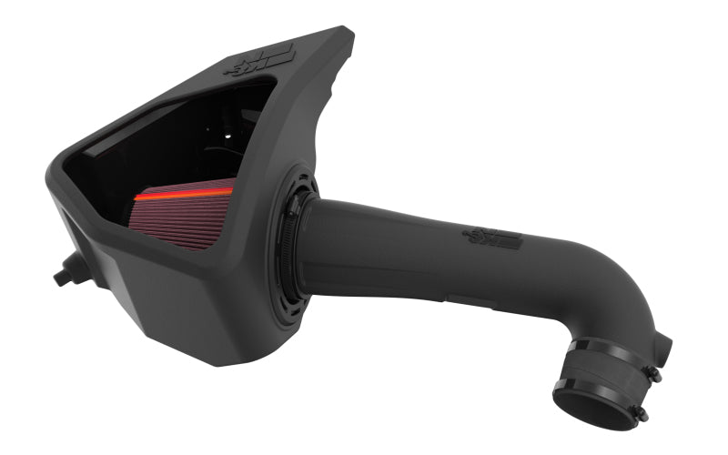 K&N Engineering Chevy Silverado NextGen Cold Air Intake for 5.3L/6.2L V8 engine showing the intake system and filter components.