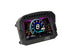 AEM CD-5LG Carbon Logging Digital Dash Gauge with internal 10Hz GPS and antenna, showing digital display and mounting details.