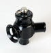 Turbosmart BOV Kompact Dual Port 20mm blow off valve with silver finish and dual ports, designed for turbocharged vehicles.