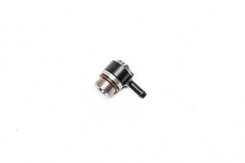 Radium Engineering 8AN ORB swivel banjo fitting with 6.5mm barb for automotive or racing fuel and oil lines.