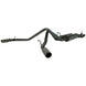 MBRP cat back dual split side exhaust system for 2003-2007 Chevy/GMC 2500 HD 6.0L engine, showing the exhaust pipes and tips.