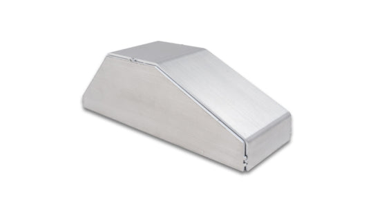 Vibrant I/C End Tank for forced induction systems, 3.5in wide, 11in long, 3.5in tall, made of 5052 aluminum with horizontal I/C core