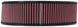 K&N Engineering custom round air filter with 14-inch diameter, 12-inch inner diameter, and 4-inch height for drop-in air filtration.