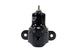 AEM high capacity black adjustable fuel pressure regulator for automotive fuel systems, shown in close-up view.