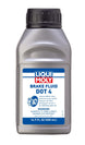 LIQUI MOLY 500mL brake fluid DOT 4 container, close-up of the automotive brake fluid bottle with label details.