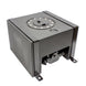 Snow Performance 2.0-gallon reservoir tank with built-in pump mount, designed for vehicle cooling and fluid management.