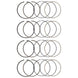 Manley Performance piston ring set with 87.5mm file fit rings, 1.2mm x 1.2mm x 2.8mm, for 7-11lb engines